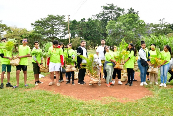 Members of the Shia Ismaili Muslim Community at Entebbe Mayor’s Gardens ahead of the tree planting exercise on Sept 25, 2022